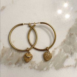 Juicy gold hoop earrings